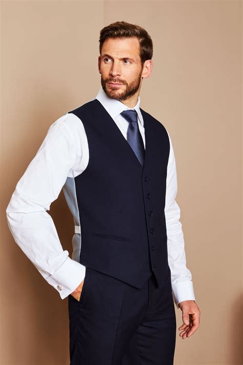 contemporary mens waistcoat navy sj
