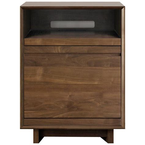 Unison Vinyl Record Storage Stand In Natural Walnut For Sale At