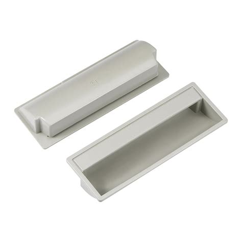 Flush Pull Finger Insert Recessed Cabinet Door Handles 110mm X 40mm X 20mm 2pcs