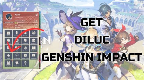 How To Get Diluc In Genshin Impact Genshin Impact Diluc Youtube