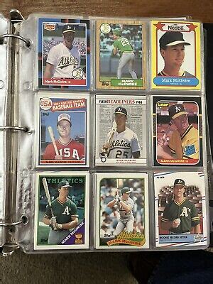 Topps Mark Mcgwire Rookie Card Lot Rare S Set