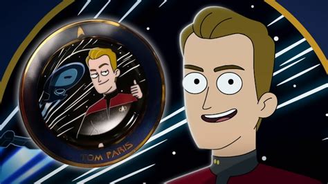 The Tom Paris Commemorative Plate From ‘star Trek Lower Decks Season