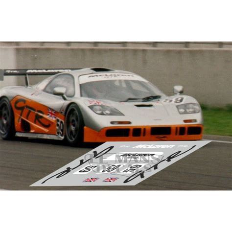 McLaren F1 GTR - Le Mans Test 1995 nº59 - LEMANSDECALS