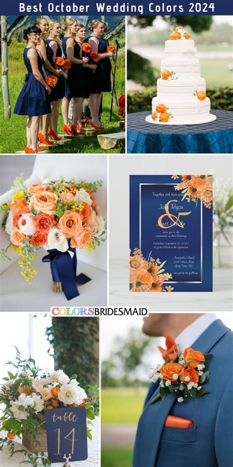 Best October Wedding Color Palettes For Colorsbridesmaid