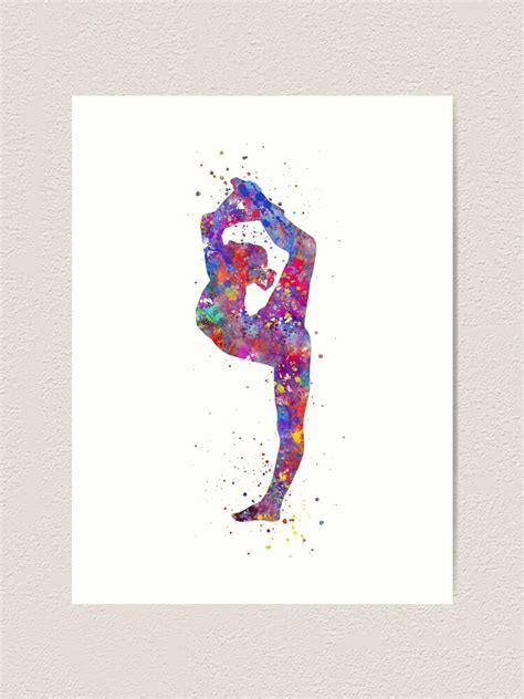 Prints Art Collectibles Teen Room Decor Girl Gymnastics Coach Gift