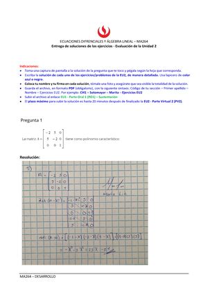 Ecuaciones Diferenciales Y Lgebra Lineal Ingenier A Civil Upc