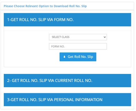 Bise Gujranwala Board Matric Roll Number Slip