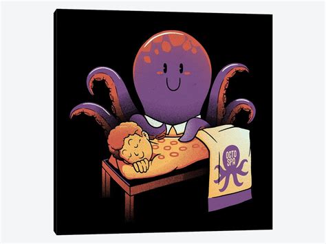 Cupping Therapy Octopus Massage Ca - Canvas Art Print | Tobias Fonseca