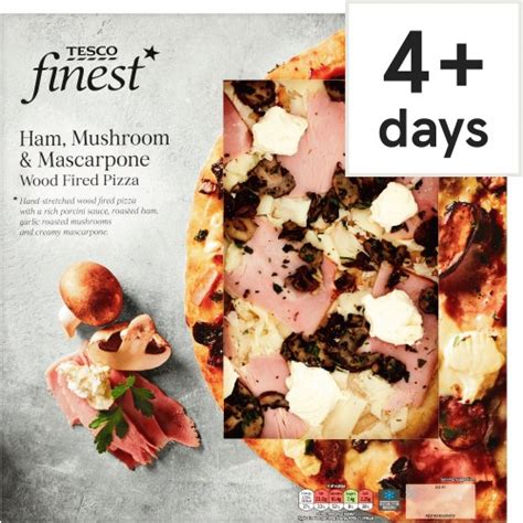 Tesco Finest Ham Mushroom Mascarpone Pizza 450g Compare Prices