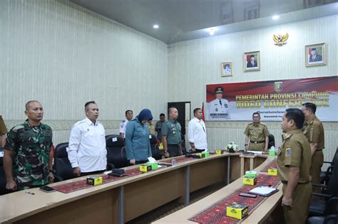 Pemprov Lampung Ikuti Rakor Pengendalian Inflasi Daerah Diskominfotik