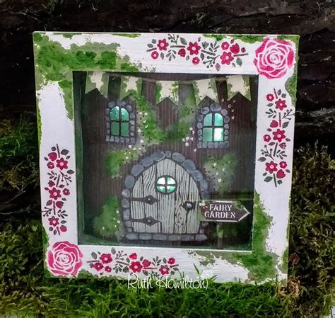 To Make A Fairy House Frame Plaid Crafts Vintage Fairies Fairy