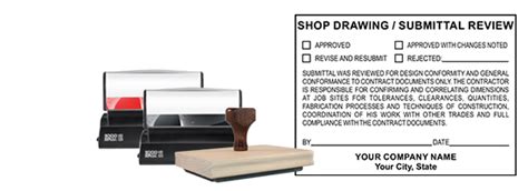 Engineering And Architect Shop Drawing And Review Stamps Rubber Stamp Champ