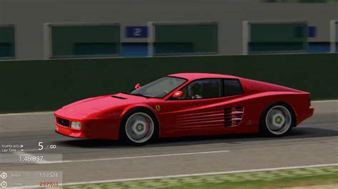 Assetto Corsa Vallelunga Extended Ferrari Testarossa Youtube