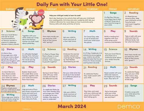 Early Literacy Activities — March 2024: Activities, Books, and More!