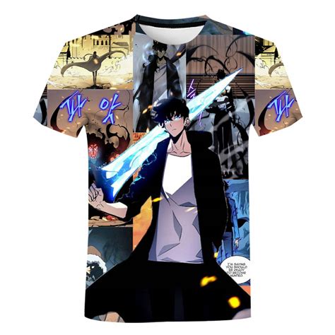 Solo Leveling T Shirts Anime Manga 3d T Shirta 13400555765 Allegropl