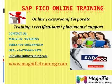 PPT SAP FICO ONLINE TRAINING IN SOUTH AFICA PowerPoint Presentation