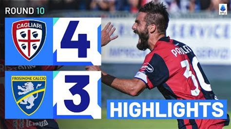 Cagliari Frosinone 4 3 Highlights Unreal Scenes In Sardinia Serie