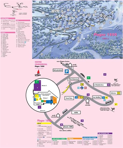 All La Plagne Maps Ski Piste Maps Walking Trails And More 2023