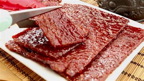 Bak Kwa Chinese Pork Jerky Recipe 豬肉乾 YouTube