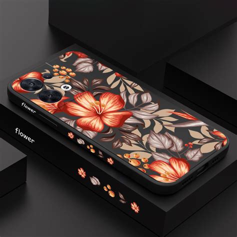 Warm Red Flowers Phone Case For Oppo Reno Z Pro T T Z Z G G