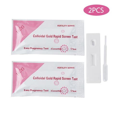 2Pcs Women Hcg Early Pregnancy Test Strips Kit Urine Measuring Accuracy