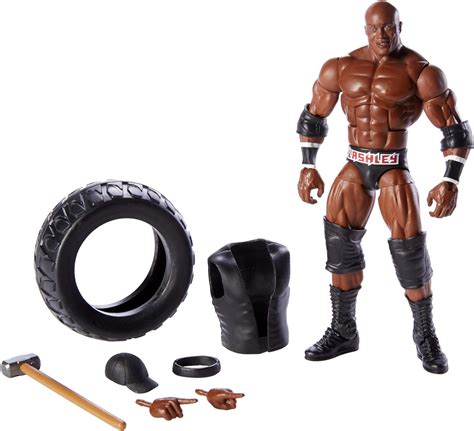 WWE Elite Figura de acción luchador Bobby Lashley con accesorios de