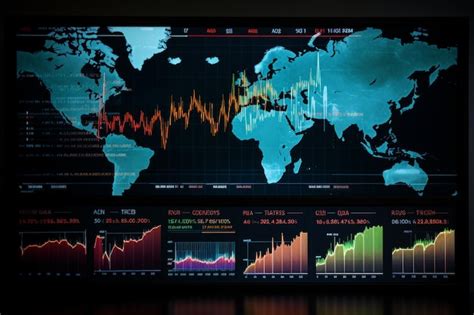 Premium Ai Image Digital Composite Of Stock Market Data With Graphs