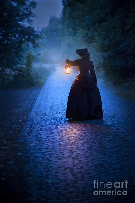 Victorian Woman Alone At Night With A Lamp 1 Photograph By Lee Avison