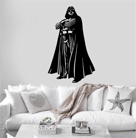 Darth Vader Star Wars Movie Wall Decal Sticker Mural Vinyl Boy Etsy