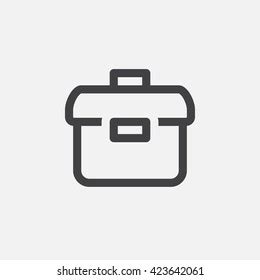 Briefcase Line Icon Portfolio Outline Vector Stock Vector Royalty Free