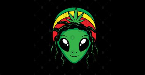 Rasta Alien Rasta Sticker TeePublic