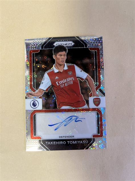 冨安健洋 2022 23 Panini Prizm Epl Takehiro Tomiyasu Breakaway Auto Arsenal