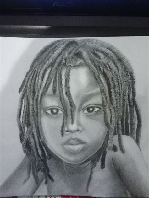 How To Draw A Child Black With Dreadlocks By Manuella K Black Art