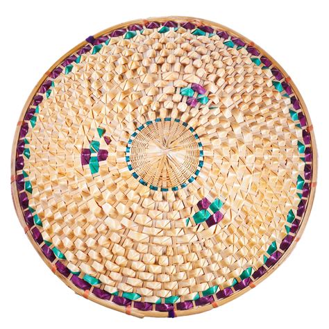 premium photo top view  vietnamese style straw hat