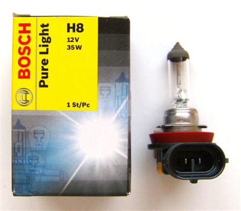 1 X BOSCH Pure Light H8 35W HALOGEN BULB 1987302081 EBay