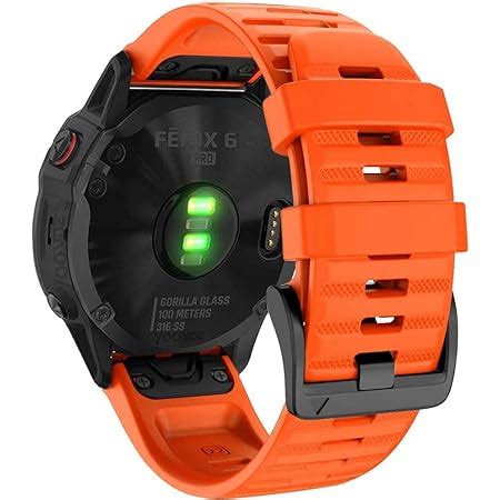 ANBEST Silikon Uhrenarmband für Fenix 6 Fenix 5 Fenix 7 Armband 47mm