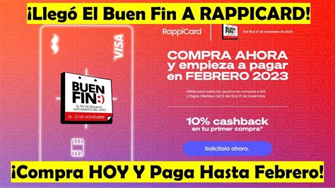 RAPPICARD BUEN FIN 2022 Compra Ahora Y Paga Hasta Febrero Y Más