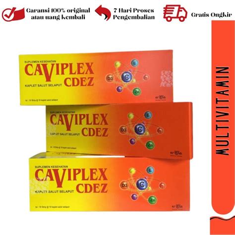 Caviplex Cdez Termurah Multivitamin Mineral Strip Kaplet Vitamin