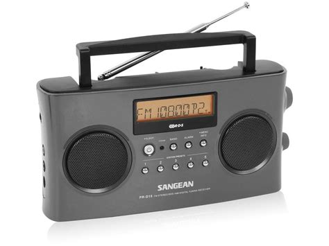 Sangean PR D15 FM Stereo AM Rechargeable Portable Radio With Handle