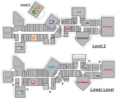 Crossgates mall directory map