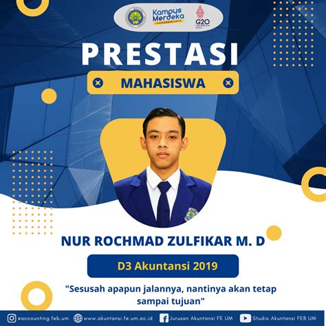 Pengalaman Dan Prestasi Dari Nur Rochmad Zulfikar Maula Dika Mahasiswa