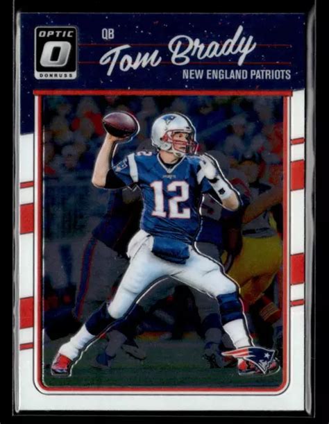 Tom Brady 2016 Panini Donruss Optique 62 New England Patriots Hof