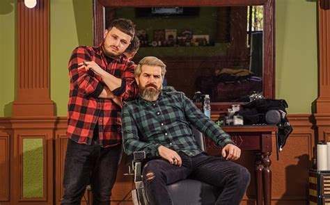 Premium Photo Facial Hair Handsome Hipster Person Sitting In