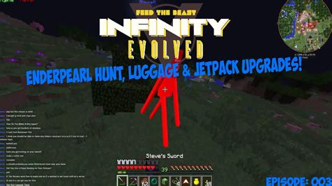 FTB Infinity Evolved EnderPearl Hunt Luggage JetPack Upgrades