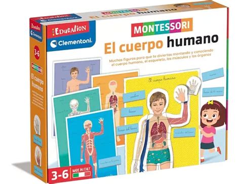 El Cuerpo Humano Montessori Clementoni 55476 Juego Educativo Envío gratis