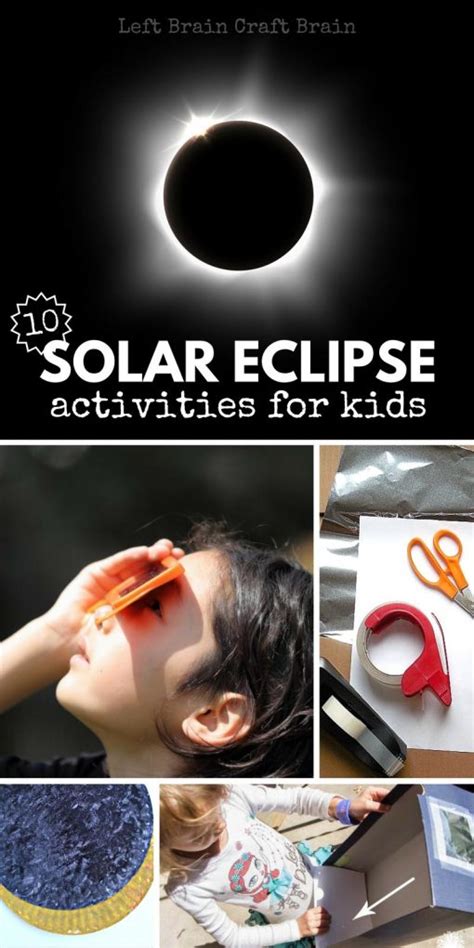 10 Solar Eclipse Activities For Kids Left Brain Craft Brain