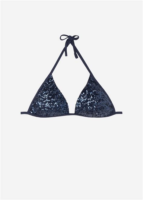 Graduated Padded Triangle Bikini Top Glowing Surface Triangle Calzedonia