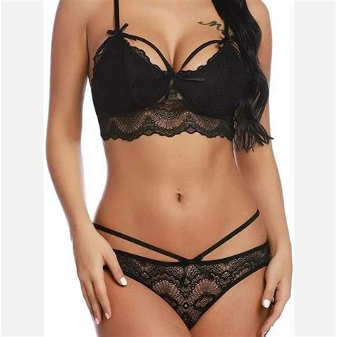 Exyfunshop Intimates Sleepwear Womentwo Piece Sexy Lingerie Bra