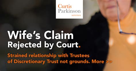 Curtis Parkinson Widows Reasonable Financial Provision Claim Rejected