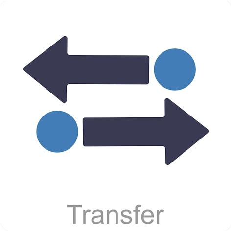 Concepto De Icono De Transferencia Y Direcci N Vector Premium